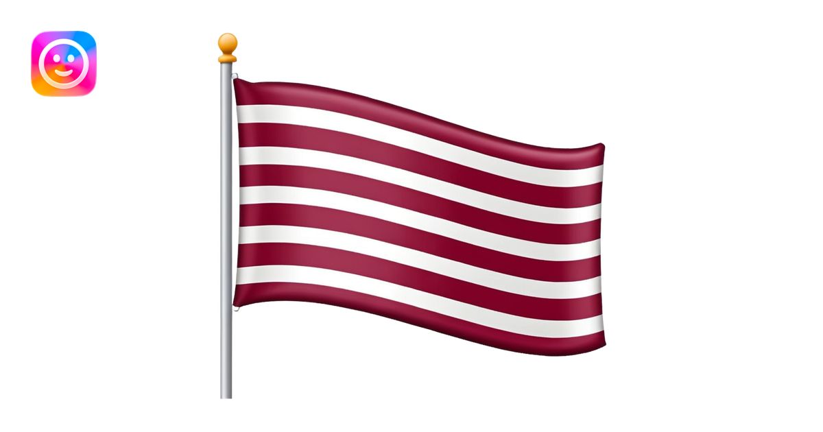 Flag where the left hand side is a maroon red and the right hand side ...