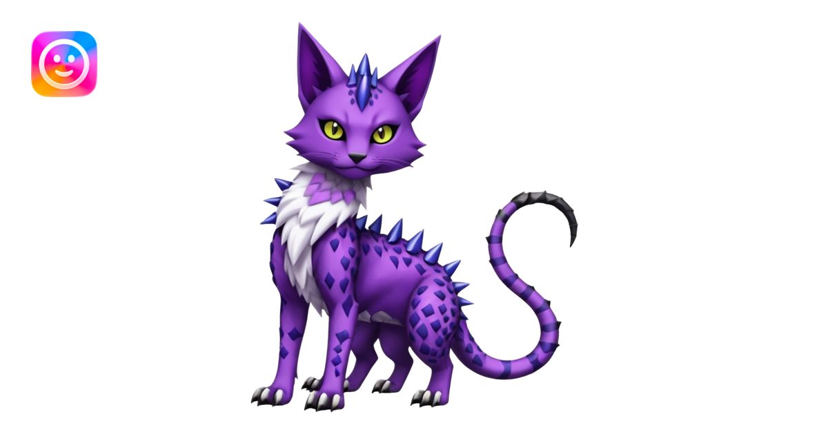 gothic edgy badass spiked scaley Bastet-Gatomon-Digimon-Fakémon-Pokémon ...