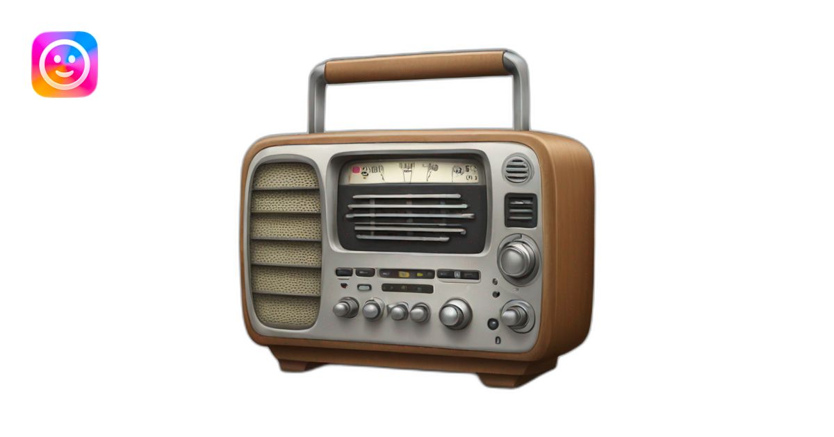 Radio emoji | AI Emoji Generator