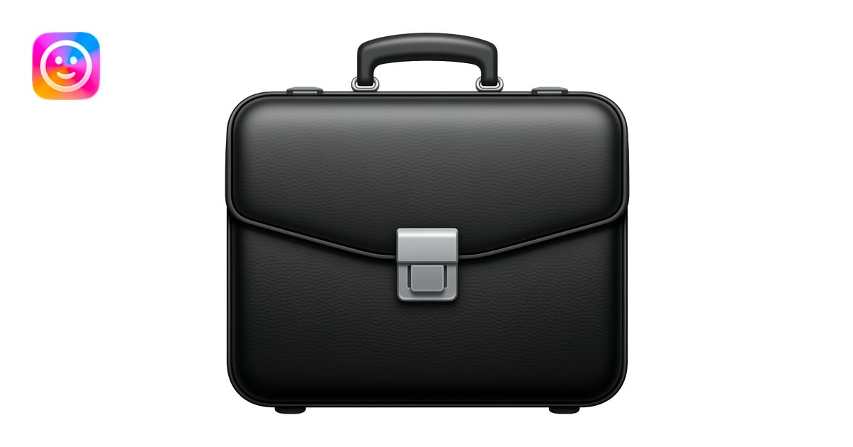 Black briefcase emoji | AI Emoji Generator
