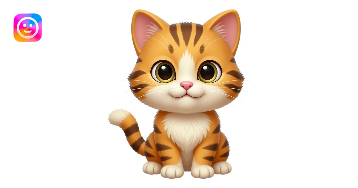 baby Garfield cutest kitty ever emoji | AI Emoji Generator