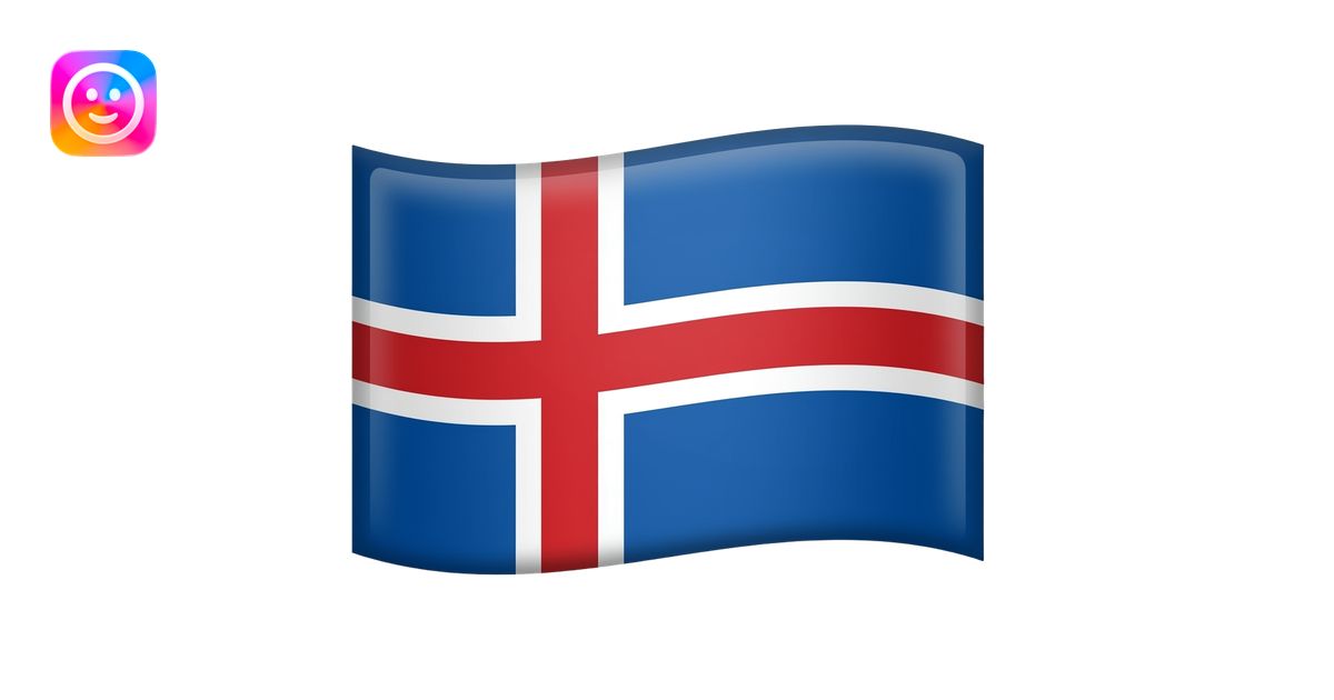 Iceland flag emoji | AI Emoji Generator