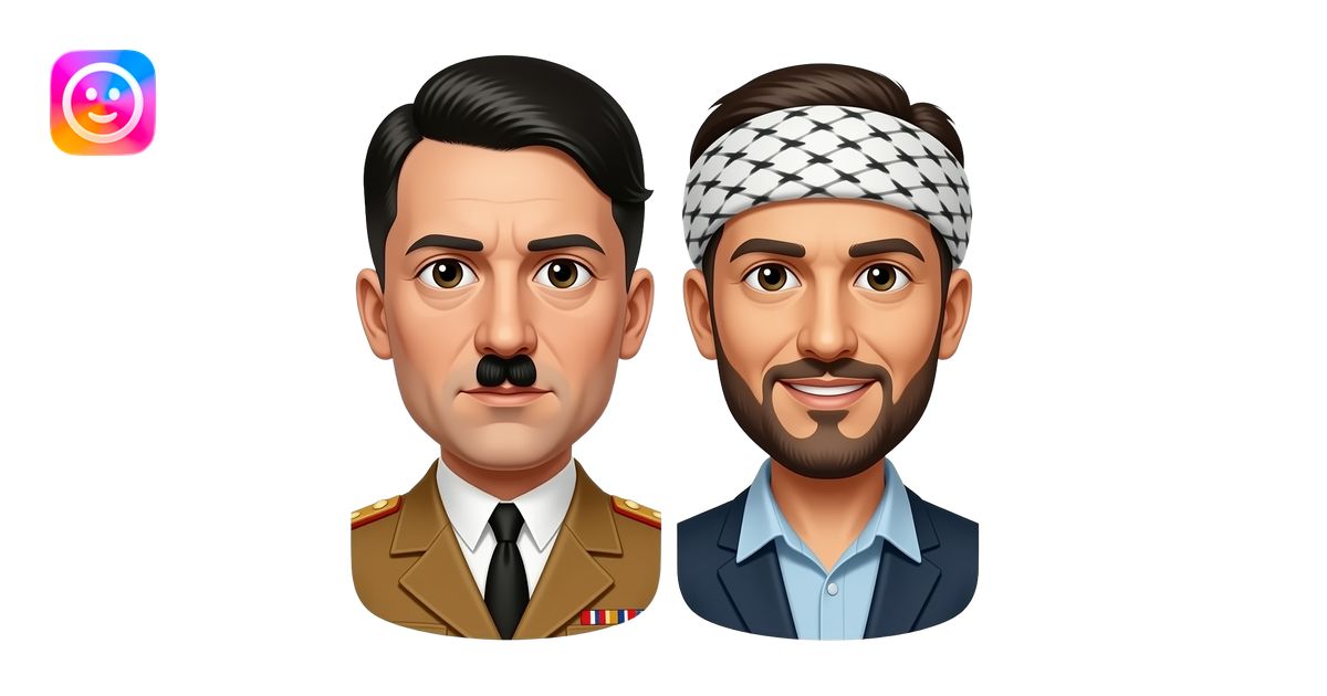 adolf hitler fait un feat avec ben laden emoji | AI Emoji Generator