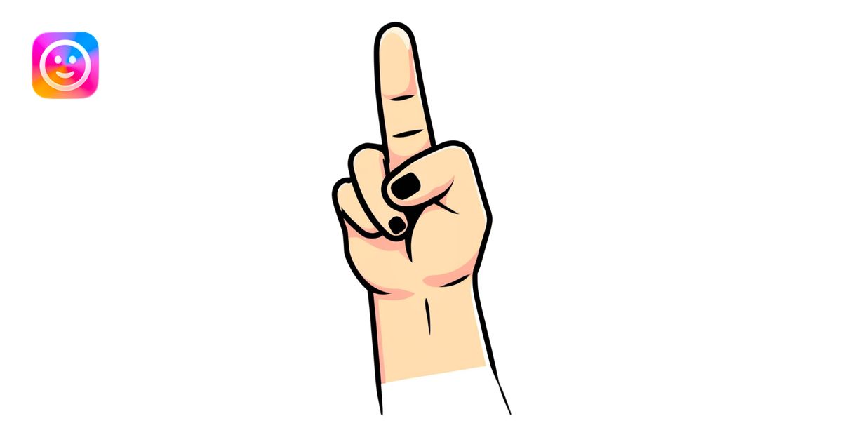 middle finger hand gesture emoji | AI Emoji Generator