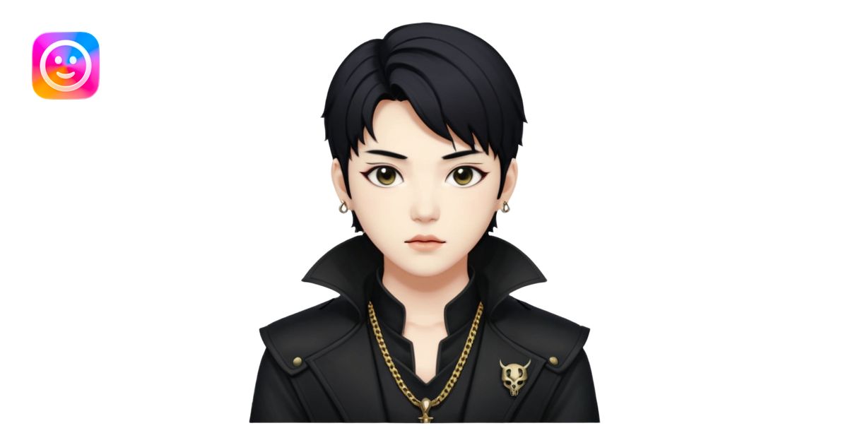 Rumi from animetion Korean kpop demon hunter emoji | AI Emoji Generator