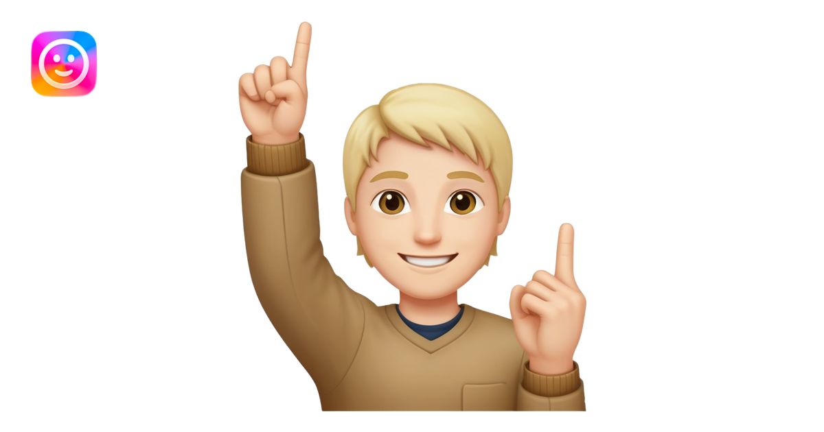 smiling face with one hand raised middle finger extended emoji | AI ...