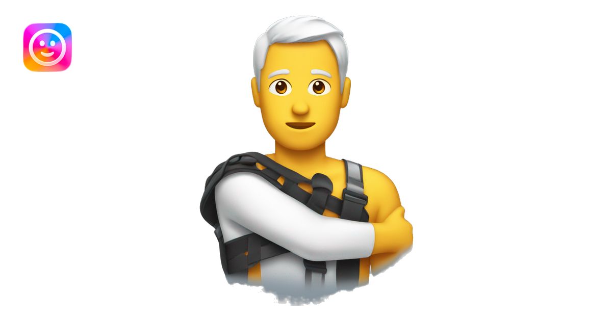 Shoulder in a sling emoji | AI Emoji Generator
