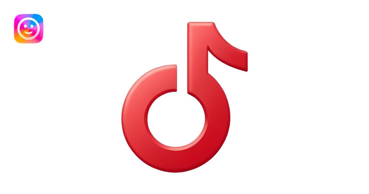 Tiktok logo without background emoji AI Emoji Generator