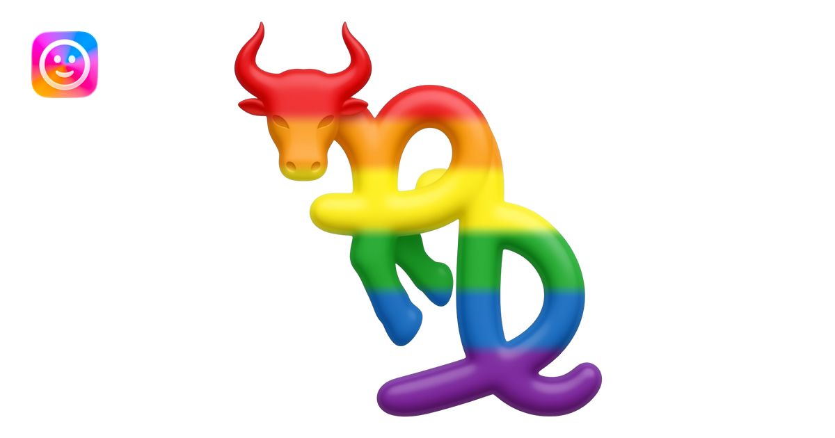 taurus rainbow emoji | AI Emoji Generator