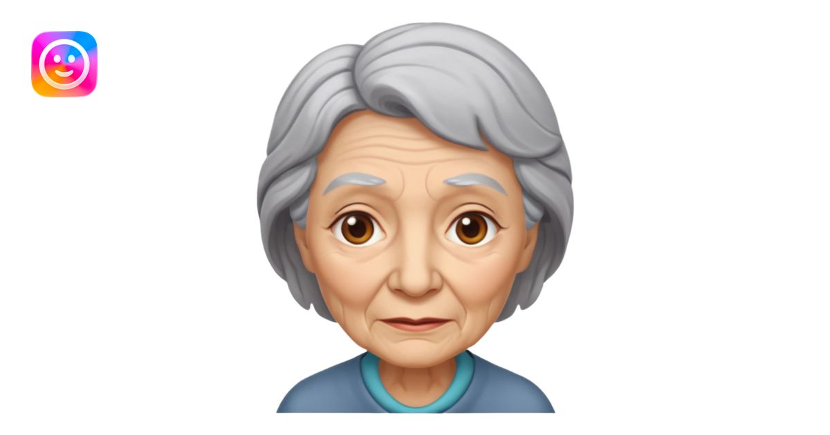 Old woman emoji | AI Emoji Generator