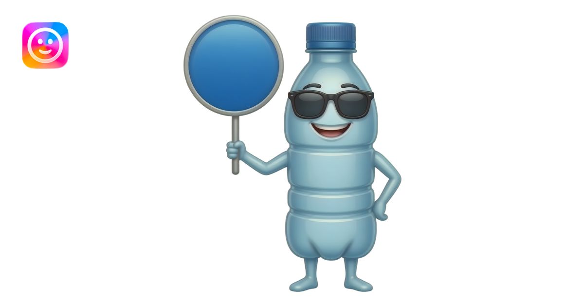 A water bottle shaped like an athlete, smiling and showing her white ...
