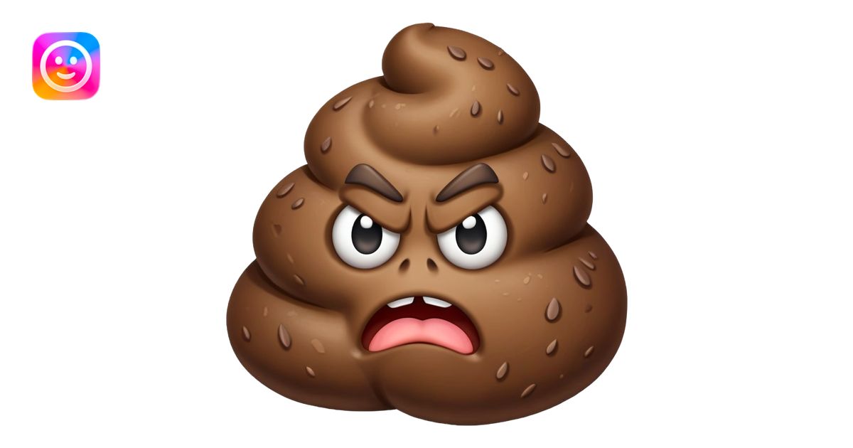 angry poop emoji | AI Emoji Generator