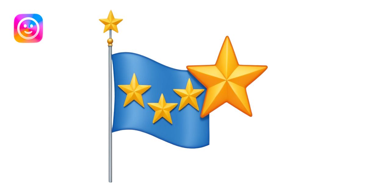 Flag Emoji, as a horizontal duo color, blue on top, orange on the ...
