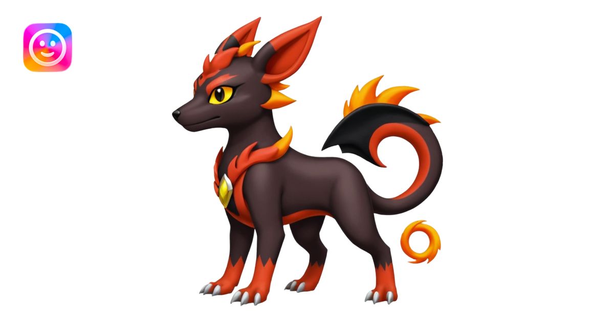 Litten-Houndoom-Salandit-Noibat-Flareon-Fakémon-Digimon-fusion (full ...