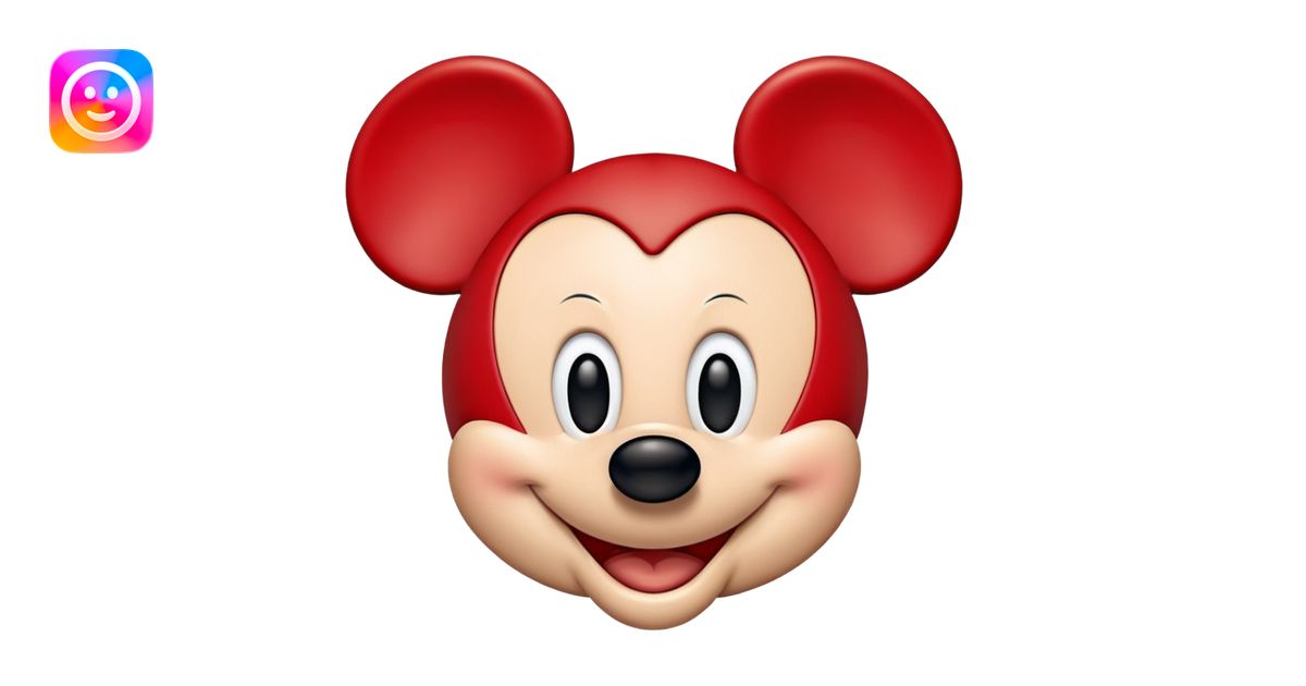 Mickey mouse emoji | AI Emoji Generator