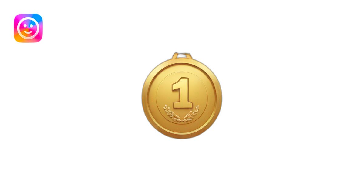 1st place medal emoji | AI Emoji Generator