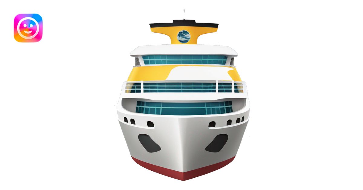 icon of the seas cruise ship emoji | AI Emoji Generator