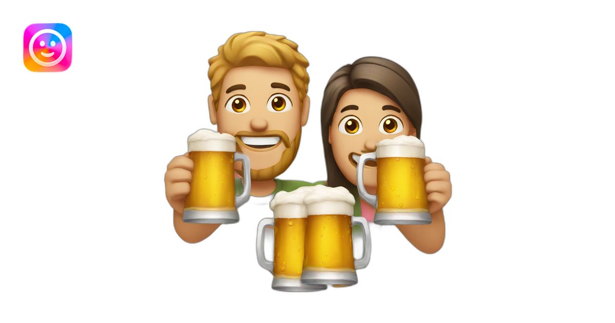 clinking beer mugs emoji | AI Emoji Generator
