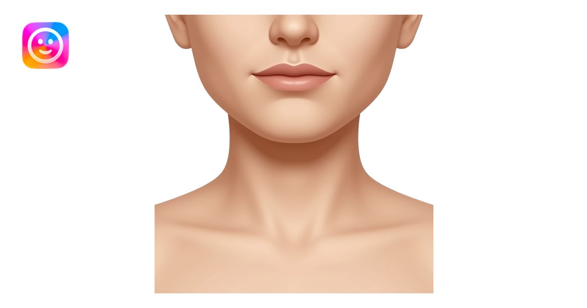Extreme close-up of the base of the neck and collarbone only, tightly ...