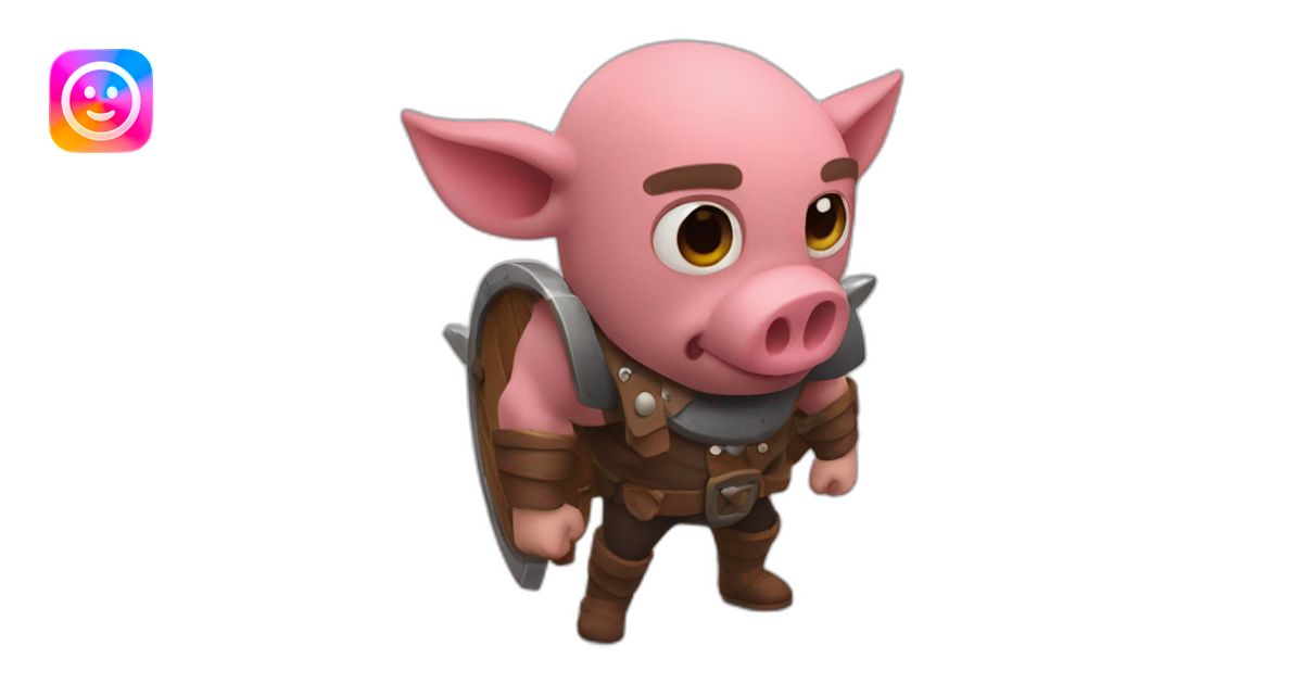 Hog rider clash of clans emoji | AI Emoji Generator