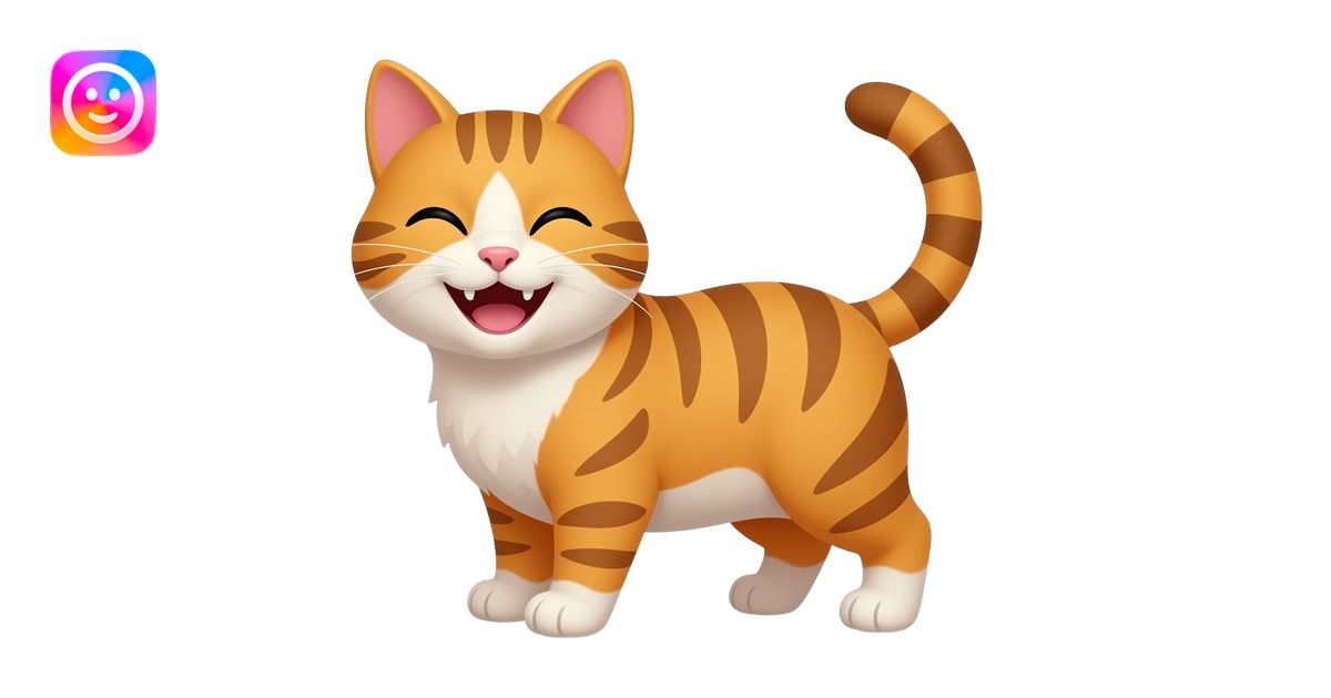 funny meme cat laughing emoji | AI Emoji Generator