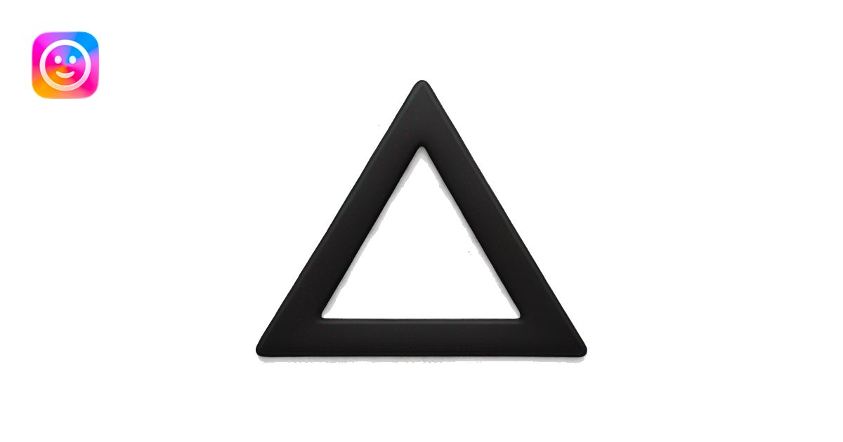 Black triangle facing downward emoji | AI Emoji Generator