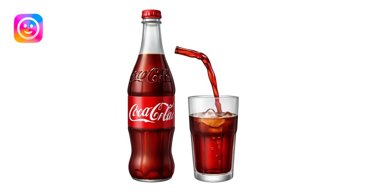 Coke bottle emoji | AI Emoji Generator
