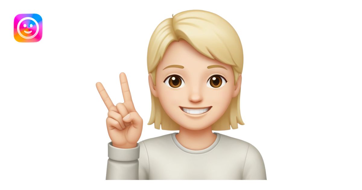 smiling face with one hand raised middle finger extended emoji | AI ...