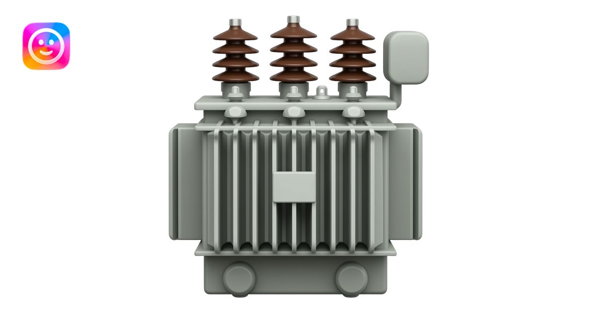 electrical grid transformer rust free without face emoji | AI Emoji ...