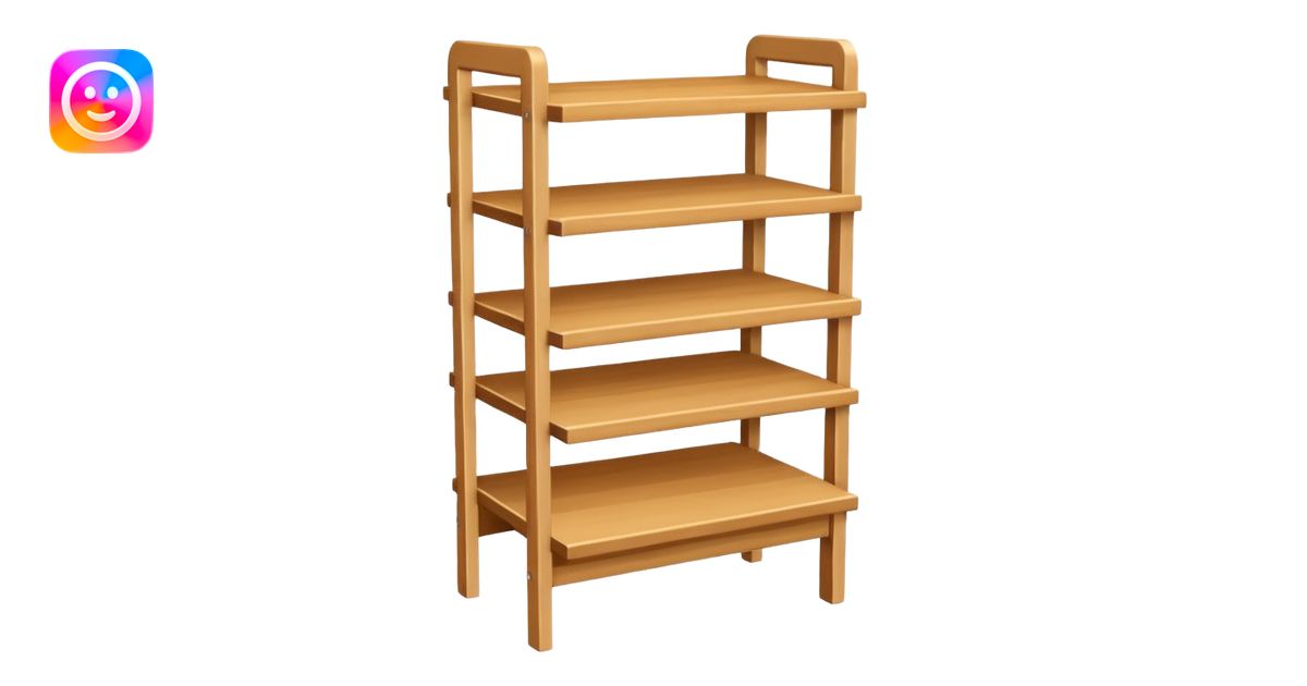 a small stand with horizontal shelves emoji | AI Emoji Generator