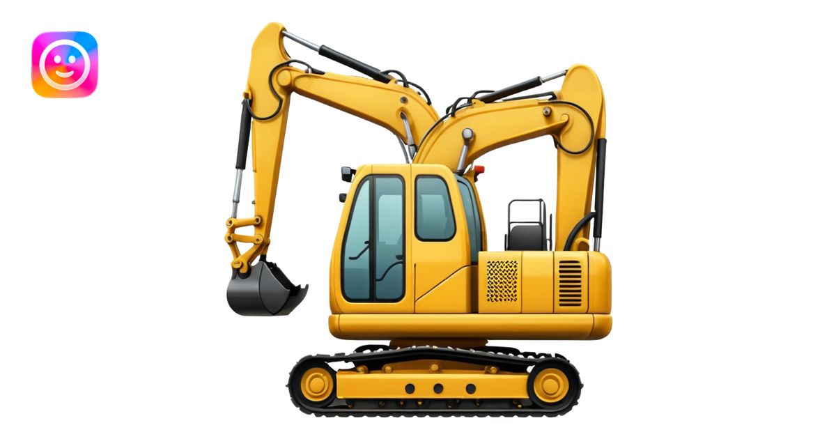 MINI EXCAVATOR emoji | AI Emoji Generator