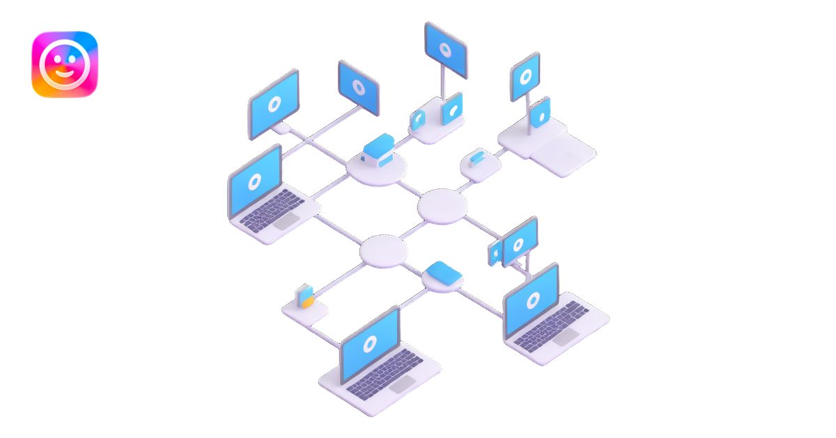 Desktop application architecture diagram with modules and connections ...