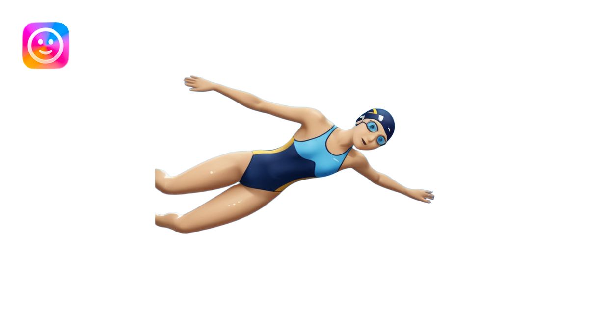 person swimming laps in pool zoomed out showing lap swiming back stroke ...