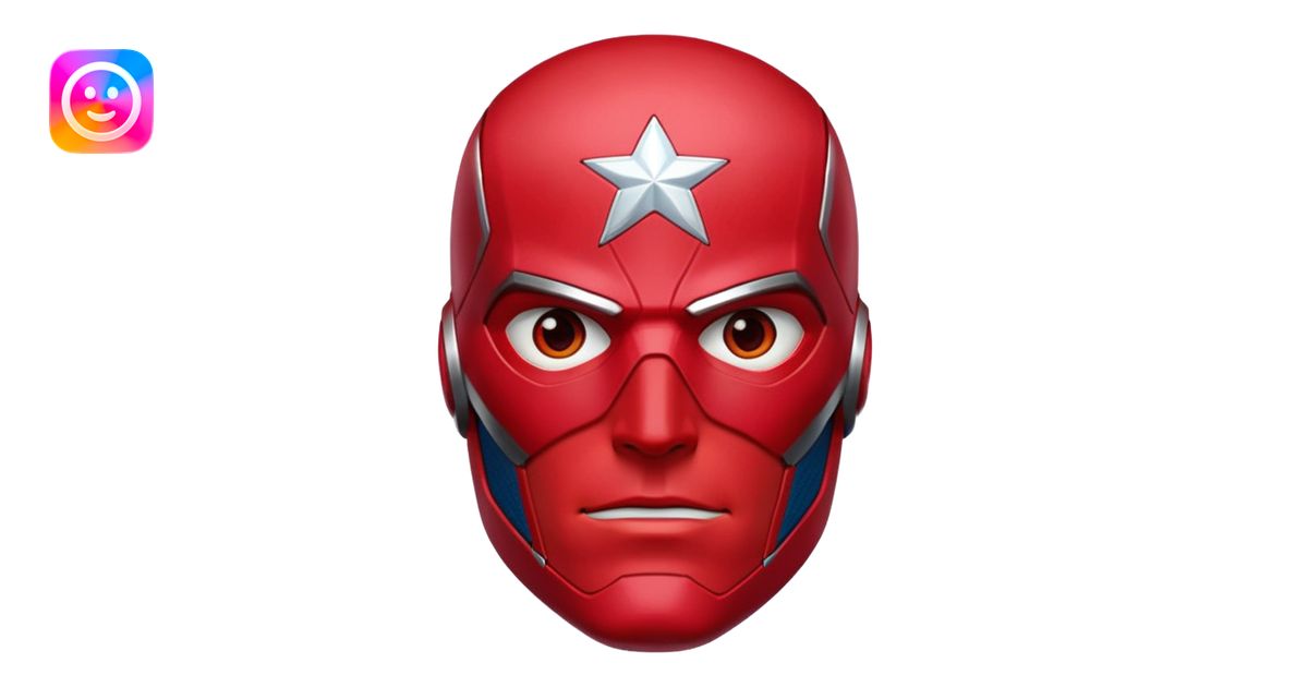 Vision marvel, red face from captain america: civil war emoji | AI ...