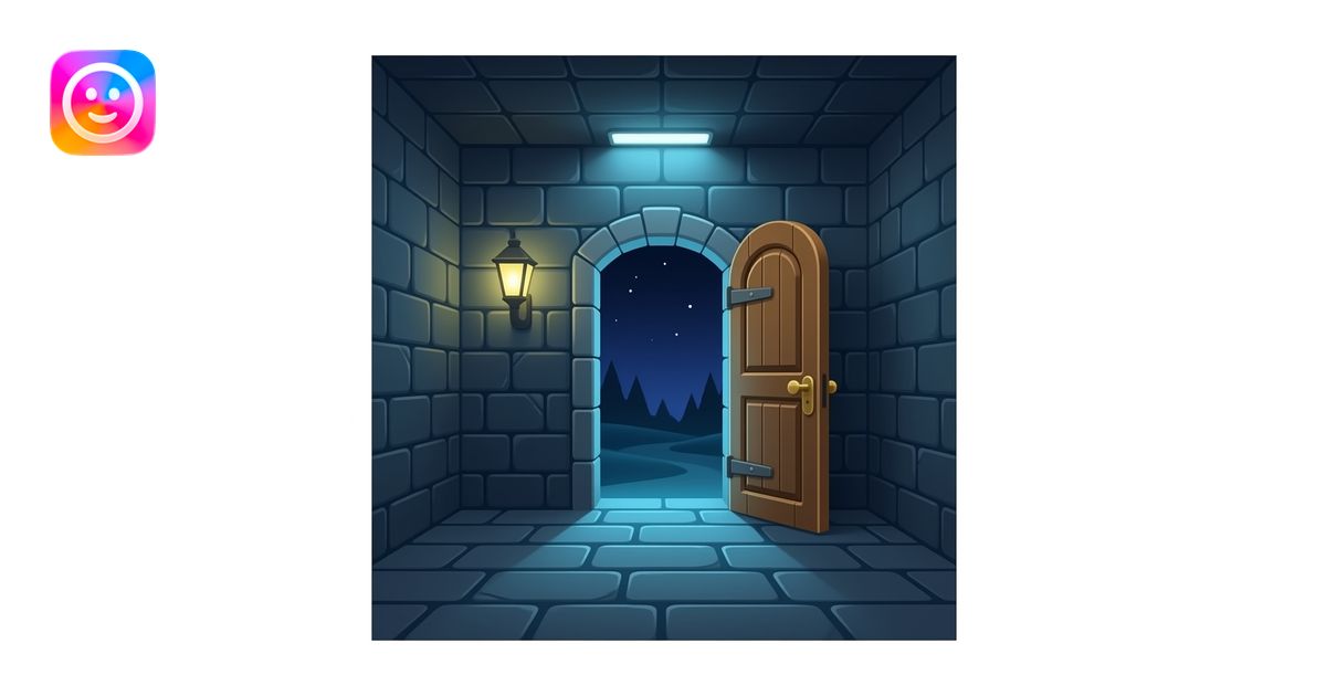 dungeon door opened on hall emoji | AI Emoji Generator