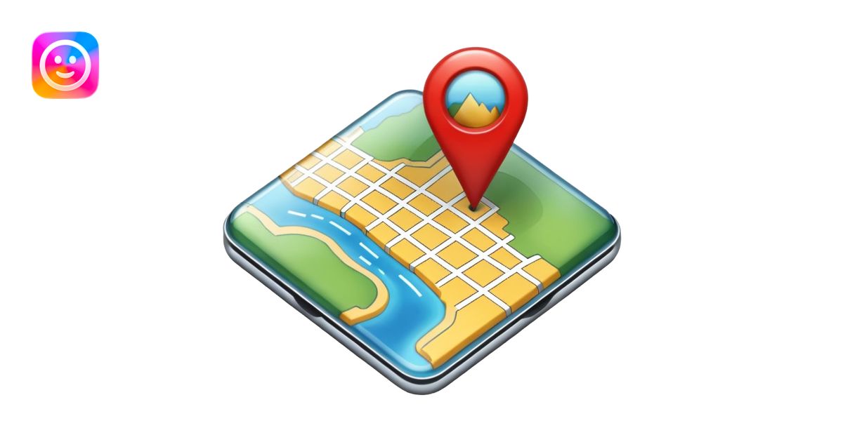 Maps pin normal transparent emoji | AI Emoji Generator