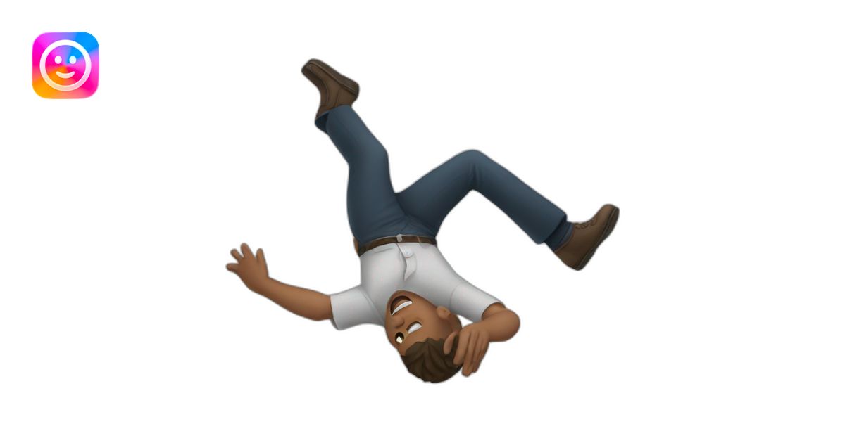Man falling down emoji | AI Emoji Generator
