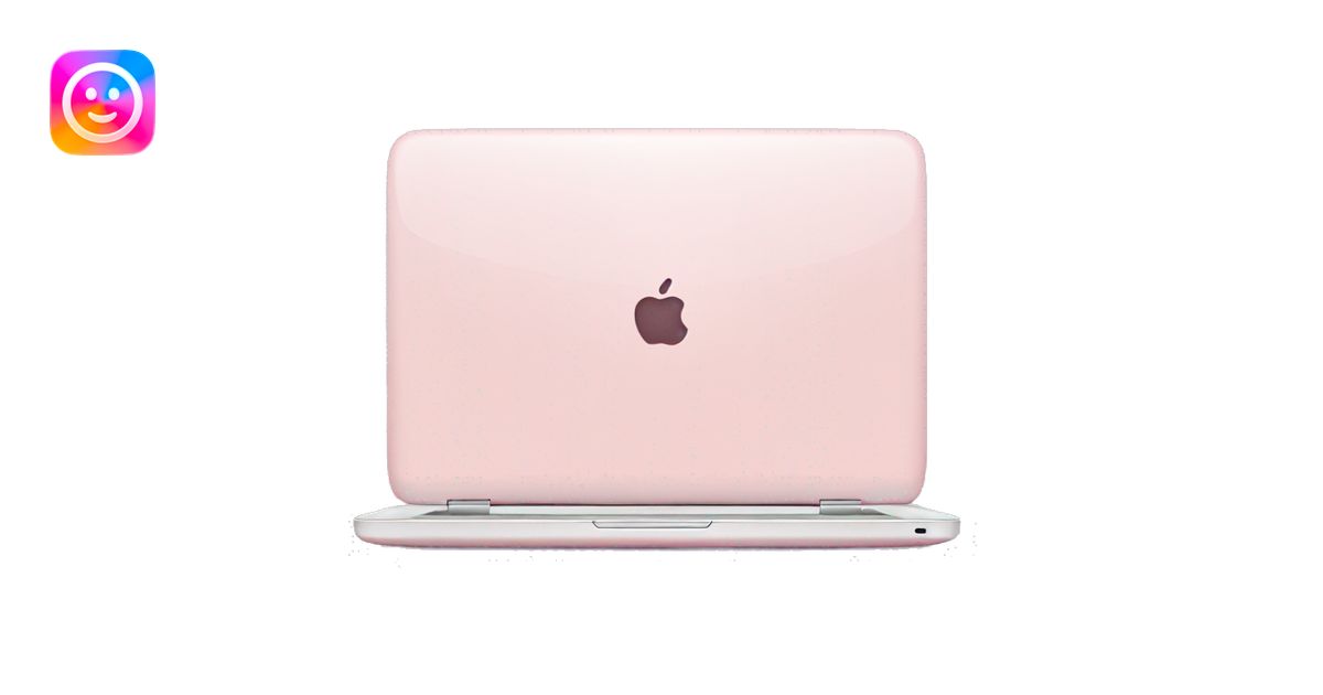 Light pink laptop emoji | AI Emoji Generator