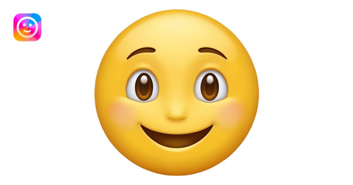 Emoji, yellow round teasing smile emoji | AI Emoji Generator