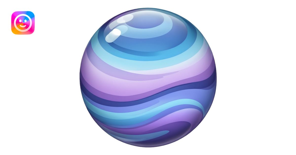 Create a glass orb or sphere with swirling colors that convey a magical ...
