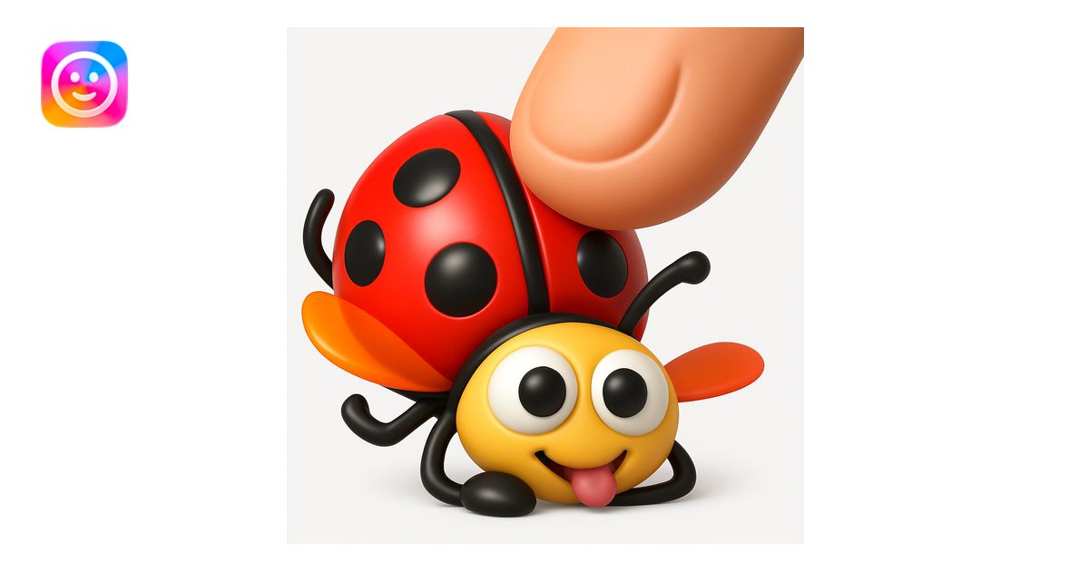 Convert the uploaded image into a 3D Apple-style emoji — preserve the ...