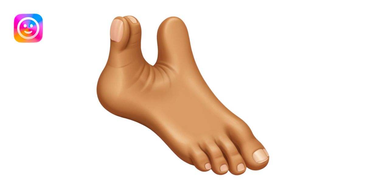 Foot that looks like a thumbs up emoji | AI Emoji Generator
