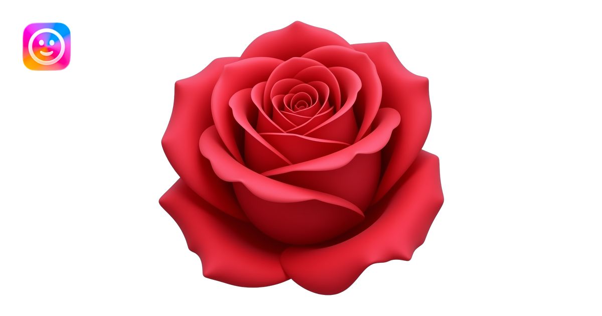 Realistic vector rose, saturated red with crimson undertones, detailed ...