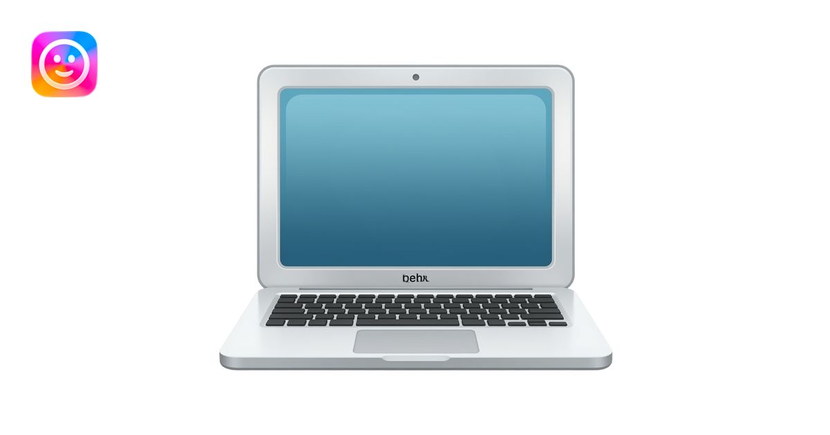white laptop emoji emoji | AI Emoji Generator
