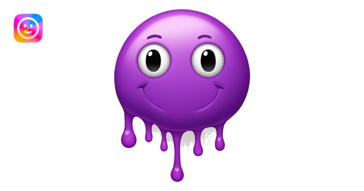 A Melting smiley face into a blob emoji | AI Emoji Generator