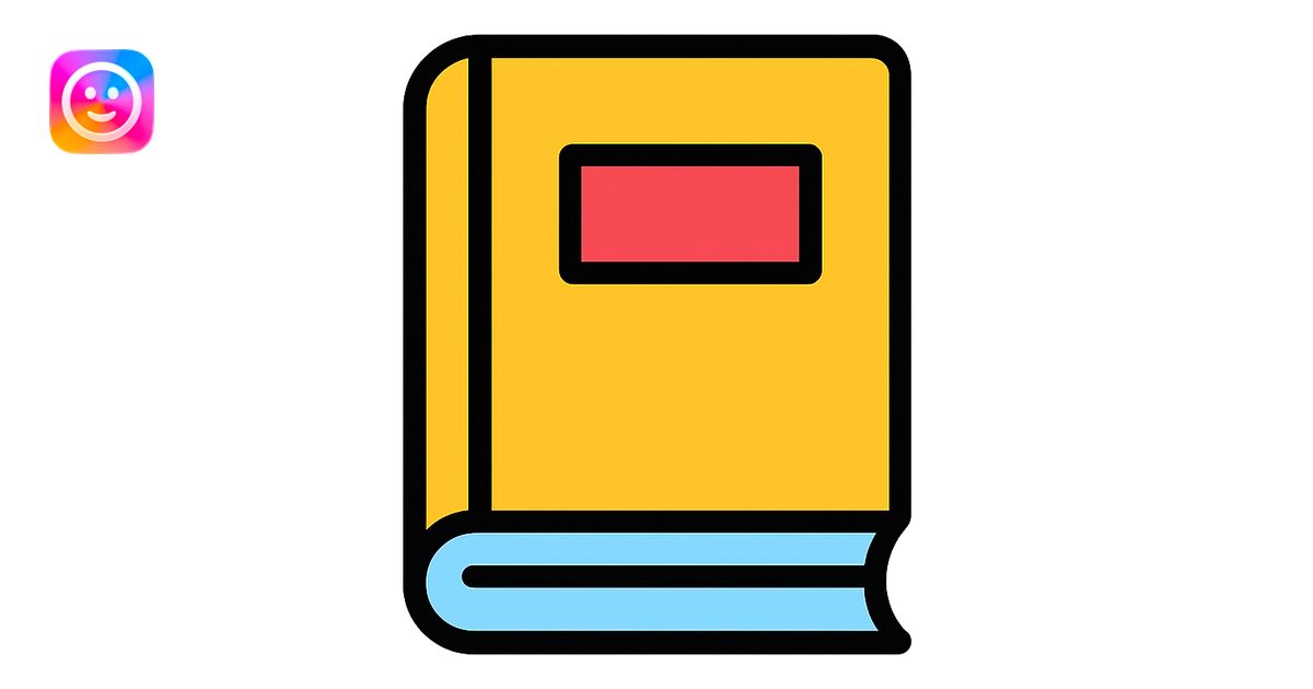 color icon style, book theme emoji | AI Emoji Generator