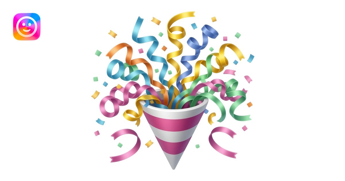 confetti emoji | AI Emoji Generator