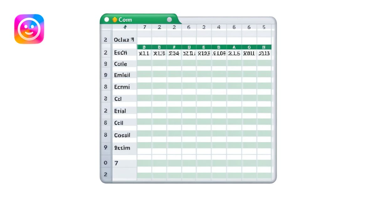 spreadsheet with data cells and formulas emoji | AI Emoji Generator