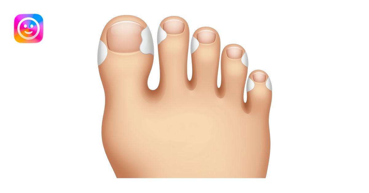 Fungal foot emoji | AI Emoji Generator