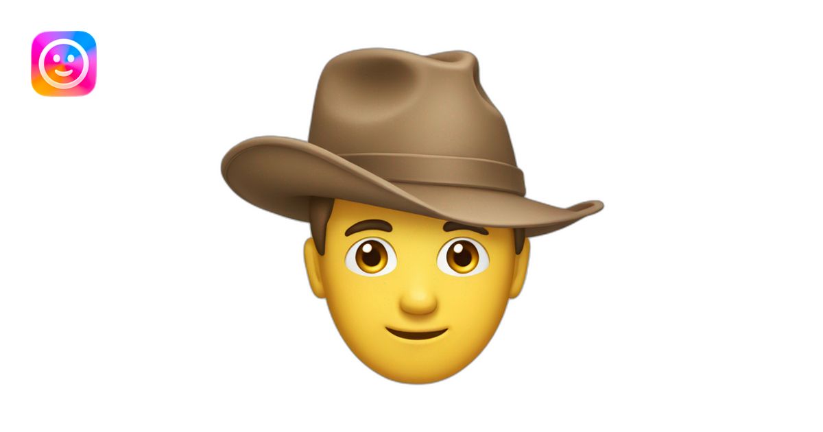 Dicker Mann mit Hut und Stock emoji | AI Emoji Generator